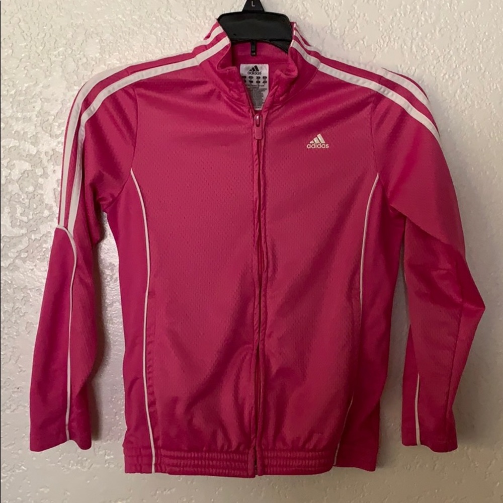 Adidas girls pink jacket